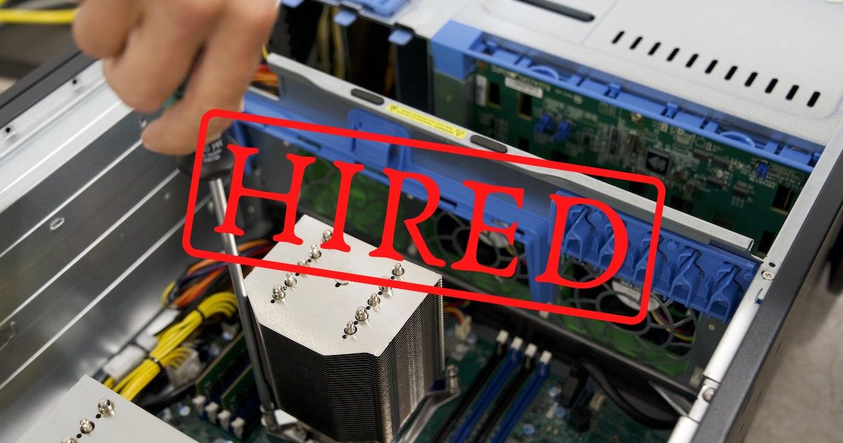 HIRED: assembly engineer with a passion for servers image